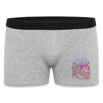 Too Old To Care Club Opa-Urlaub - Männer Boxer Shorts - Grau meliert - Vorne