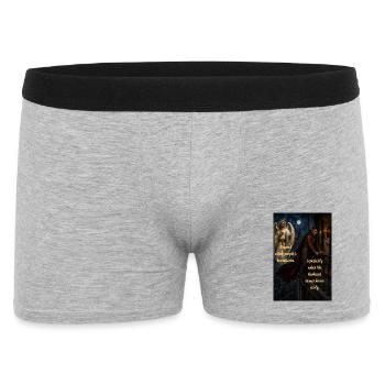 Respecter les limites – Mari revenu plus tôt – EN - Boxer Homme - gris chiné - Devant