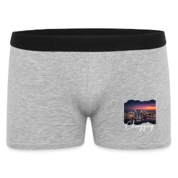 Chongqing Skyline Evening Light - Men's Boxer Shorts - heather grey - Front