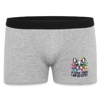  Of Course I Know I Am So Cute Lustige - Männer Boxer Shorts - Grau meliert - Vorne
