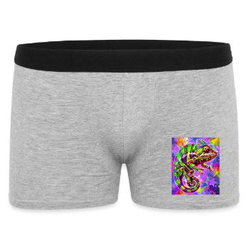chameleon - Men's Boxer Shorts - heather grey - Front
