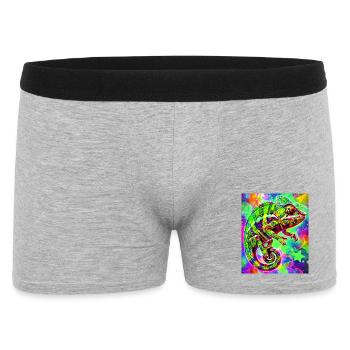 caméléon - Boxer Homme - gris chiné - Devant