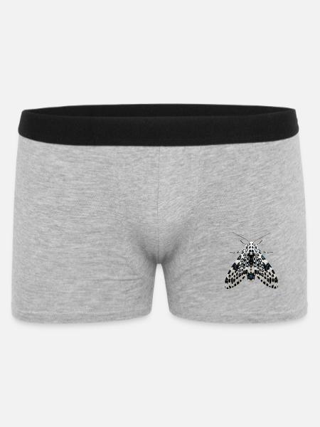 Hypercompe Scribonia du Papillon Léopard géant Réaliste - Boxer Homme - gris chiné