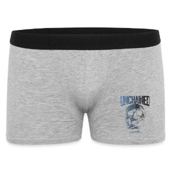 Le crâne déchaîné dépasse les limites - Boxer Homme - gris chiné - Devant