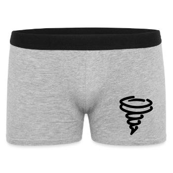 tornado - Men's Boxer Shorts - heather grey - Front