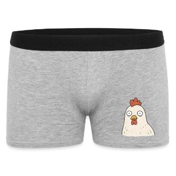 PETITS ACTIVISTES | Poulet - Boxer Homme - gris chiné - Devant
