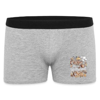 Chef de restaurant Café Arts culinaires Amateur de café - Boxer Homme - gris chiné - Devant