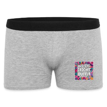Crochet Outfit Statement - Men's Boxer Shorts - heather grey - Front