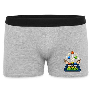 TROIS BALLES PRÊTES - Boxer Homme - gris chiné - Devant