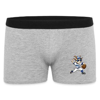 G.O.A.T. Pitcher Baseball Goat - Männer Boxer Shorts - Grau meliert - Vorne