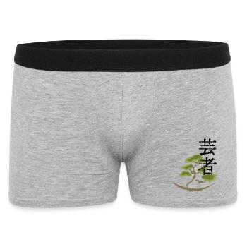 japan Drachen japanisch anime asiatisch - Männer Boxer Shorts - Grau meliert - Vorne