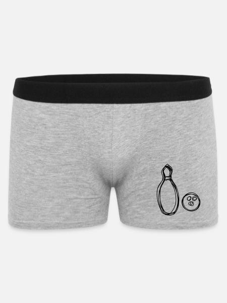 Kegel handgezeichnet - Männer Boxer Shorts - Grau meliert