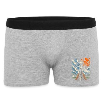 Tontaubenschießen Wurfscheibenschießen - Männer Boxer Shorts - Grau meliert - Vorne