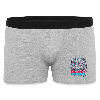 Personal Trainer I Make Excuses Sweat Gym Coach - Männer Boxer Shorts - Grau meliert - Vorne