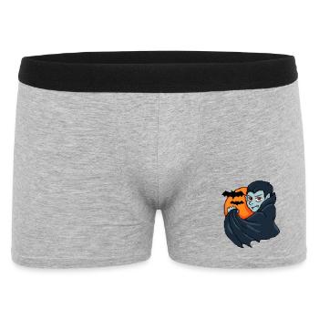 Crimson Night Vampir - Männer Boxer Shorts - Grau meliert - Vorne