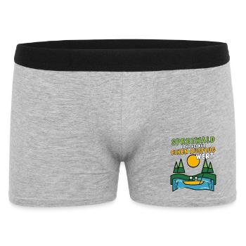 SPREEWALD AUSFLUG - Männer Boxer Shorts - Grau meliert - Vorne