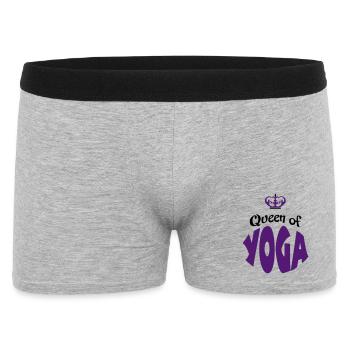 yoga - Men's Boxer Shorts - heather grey - Front