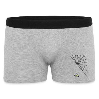araignée - Boxer Homme - gris chiné - Devant