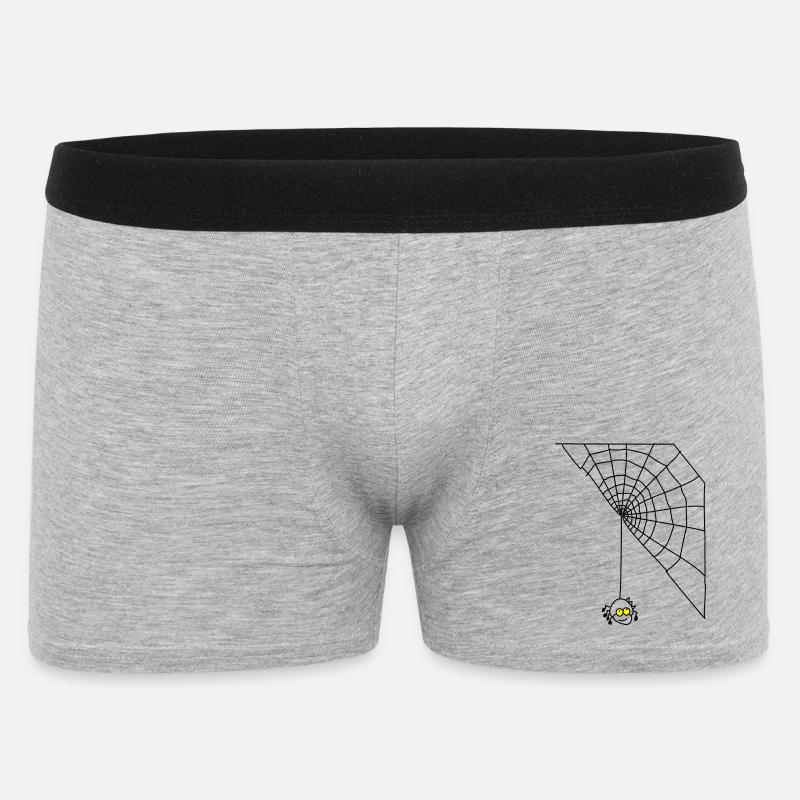 Spinne - Männer Boxer Shorts - Grau meliert