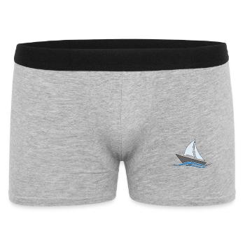 Ship on the high seas - Men's Boxer Shorts - heather grey - Front