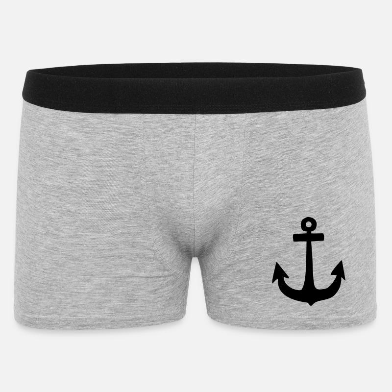 Anker - Männer Boxer Shorts - Grau meliert