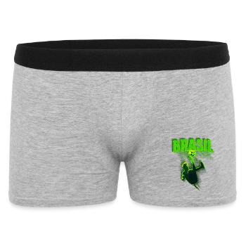 Coup de pied néon du Brésil - Boxer Homme - gris chiné - Devant