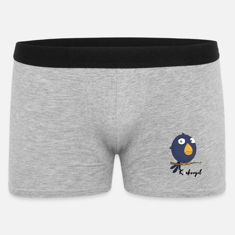 Kackvogel - Männer Boxer Shorts - Grau meliert