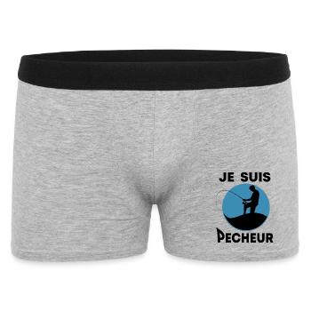 Je suis pêcheur - Boxer Homme - gris chiné - Devant