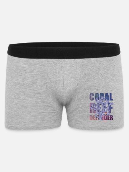 Coral Defender Crew by . NEMO - Men's Boxer Shorts - heather grey