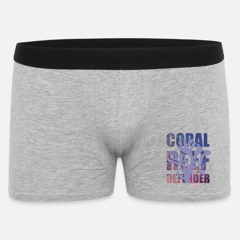 Coral Defender Crew von . NEMO - Männer Boxer Shorts - Grau meliert