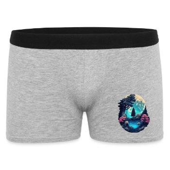 Romantic landscape - Men's Boxer Shorts - heather grey - Front