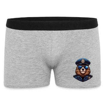 Police des marmottes - Boxer Homme - gris chiné - Devant