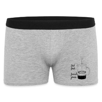 But first... French Press - Men's Boxer Shorts - heather grey - Front