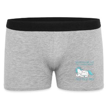 ! Que disons-nous à Noël ? Non Non Non ! - Boxer Homme - gris chiné - Devant