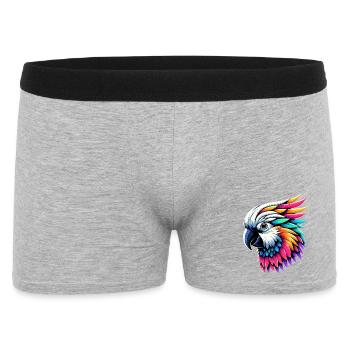 Perroquet cacatoès avec crête - Boxer Homme - gris chiné - Devant