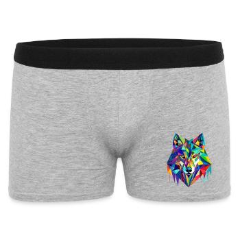 Qui danse avec le loup - Boxer Homme - gris chiné - Devant