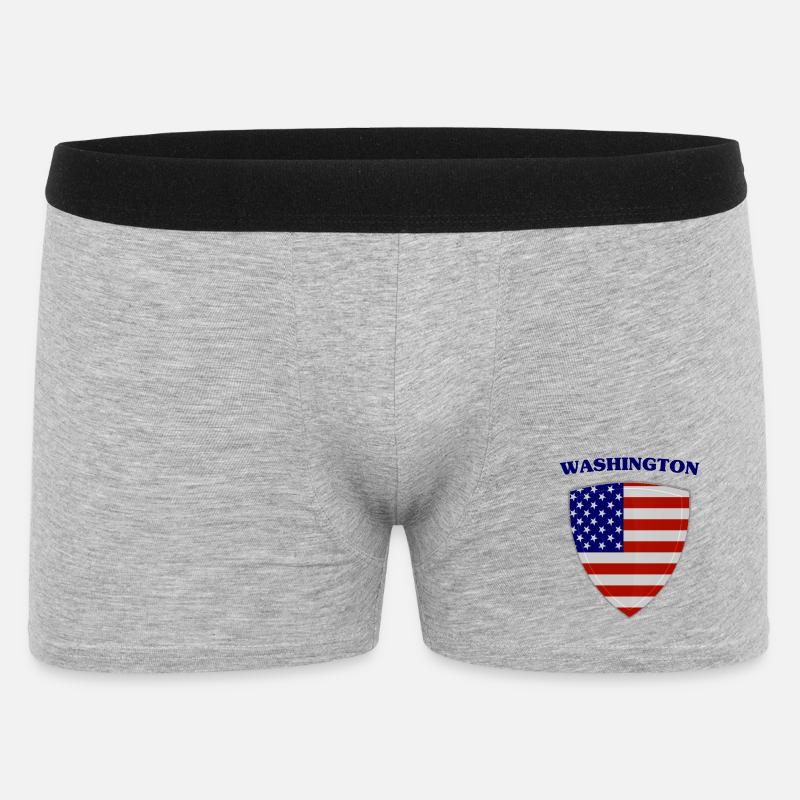 Washington - Boxer Homme - gris chiné