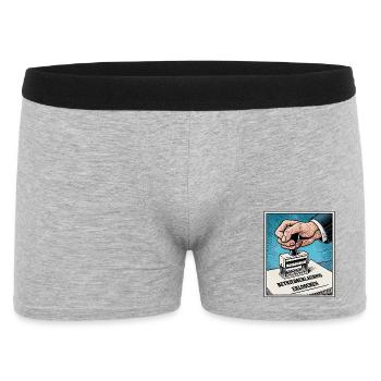 Betriebserlaubnis erloschen! Für Tuning-Freaks - Männer Boxer Shorts - Grau meliert - Vorne
