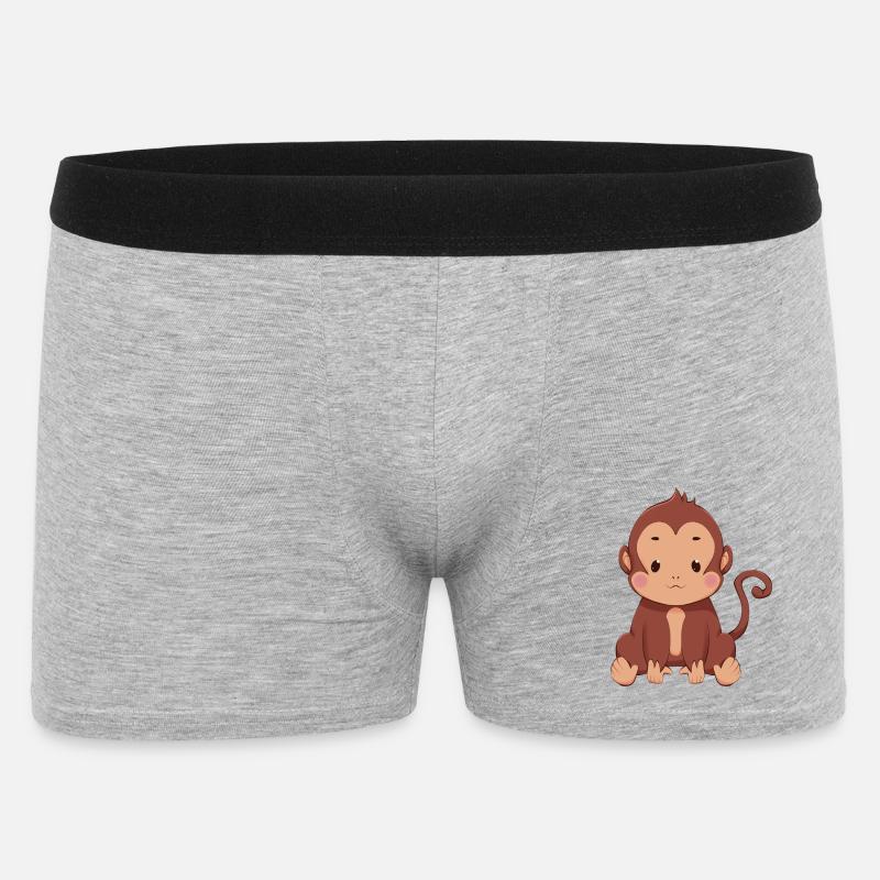 Abe - Boxer Shorts til mænd - grå meleret
