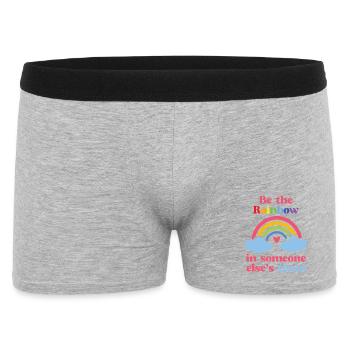 LGBTQ Pride Month - Be the Rainbow in someone else - Men's Boxer Shorts - heather grey - Front