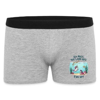 Magie de la mer avec Licorne - Boxer Homme - gris chiné - Devant