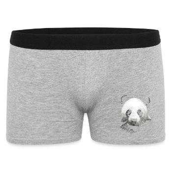 Panda - Men's Boxer Shorts - heather grey - Front