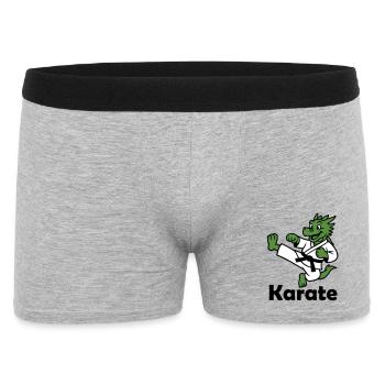 Karate Dragon - Men's Boxer Shorts - heather grey - Front