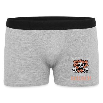 My favorite season is the fall of the patriarchy - Männer Boxer Shorts - Grau meliert - Vorne