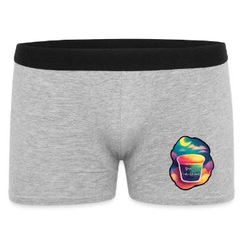 Savourer l'instant présent - Boxer Homme - gris chiné - Devant