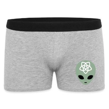 Geometric Alien Mindscape - Men's Boxer Shorts - heather grey - Front