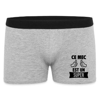 Ce Mec Est Un Super Personnalisable - Boxer Homme - gris chiné - Devant