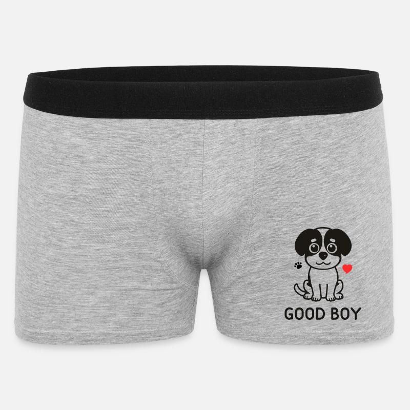 Bon garçon – Motif du chien mignon - Boxer Homme - gris chiné
