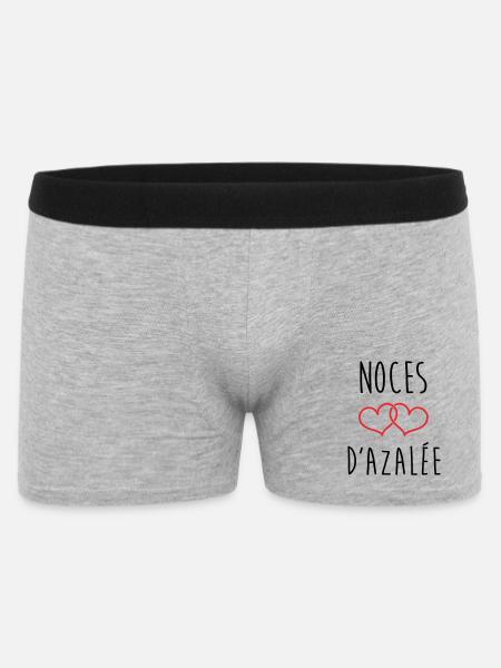 Azaleas Hochzeit 57 Jahre Ehe - Männer Boxer Shorts - Grau meliert