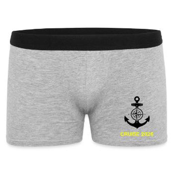 Cruise 2026 Anchor Compass - Men's Boxer Shorts - heather grey - Front